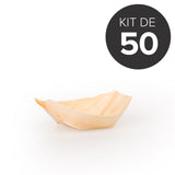 50 barquettes de sauce  écologique en bois (pin)